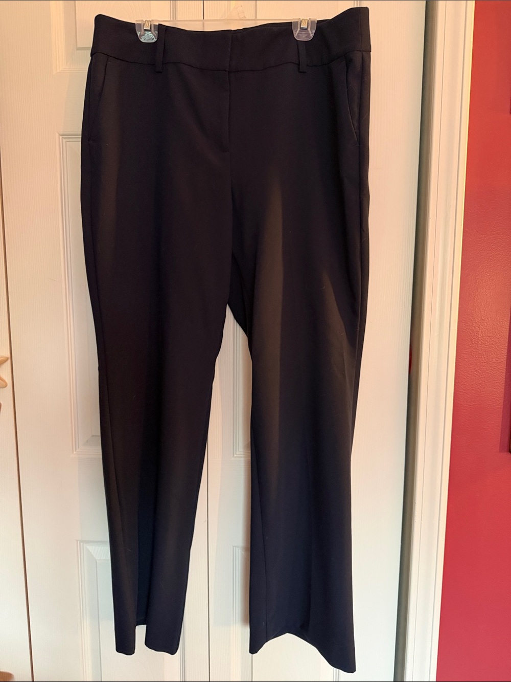 Ann Taylor Navy Wide-Leg Dress Trousers